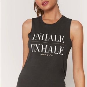 Charcoal grey muscle tee from Spiritual Gangster